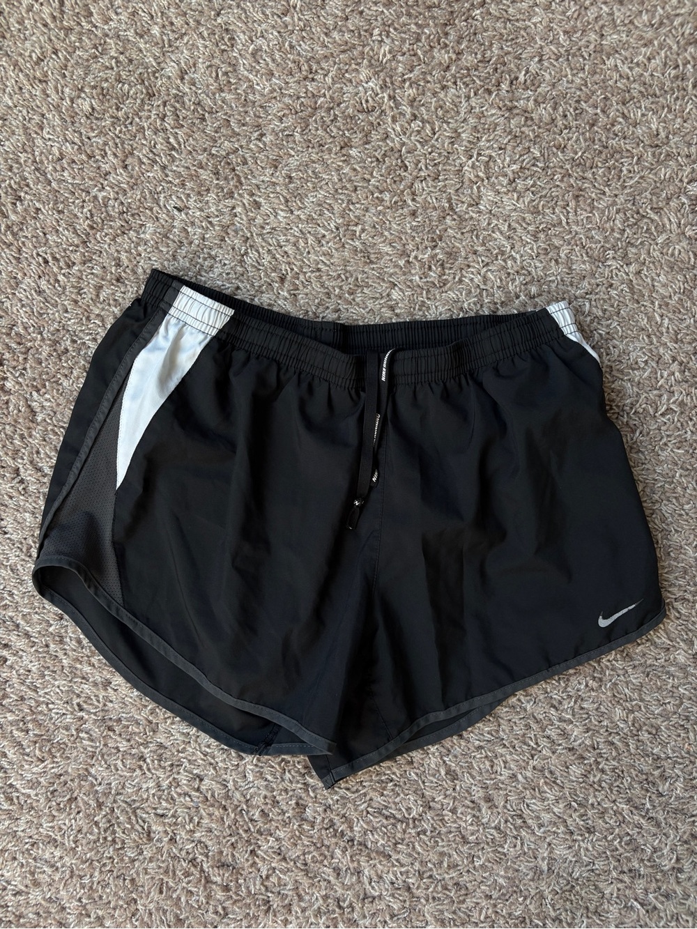 Nike black running shorts